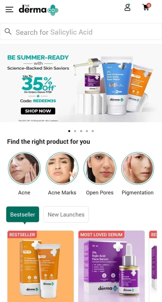 The derma co order 