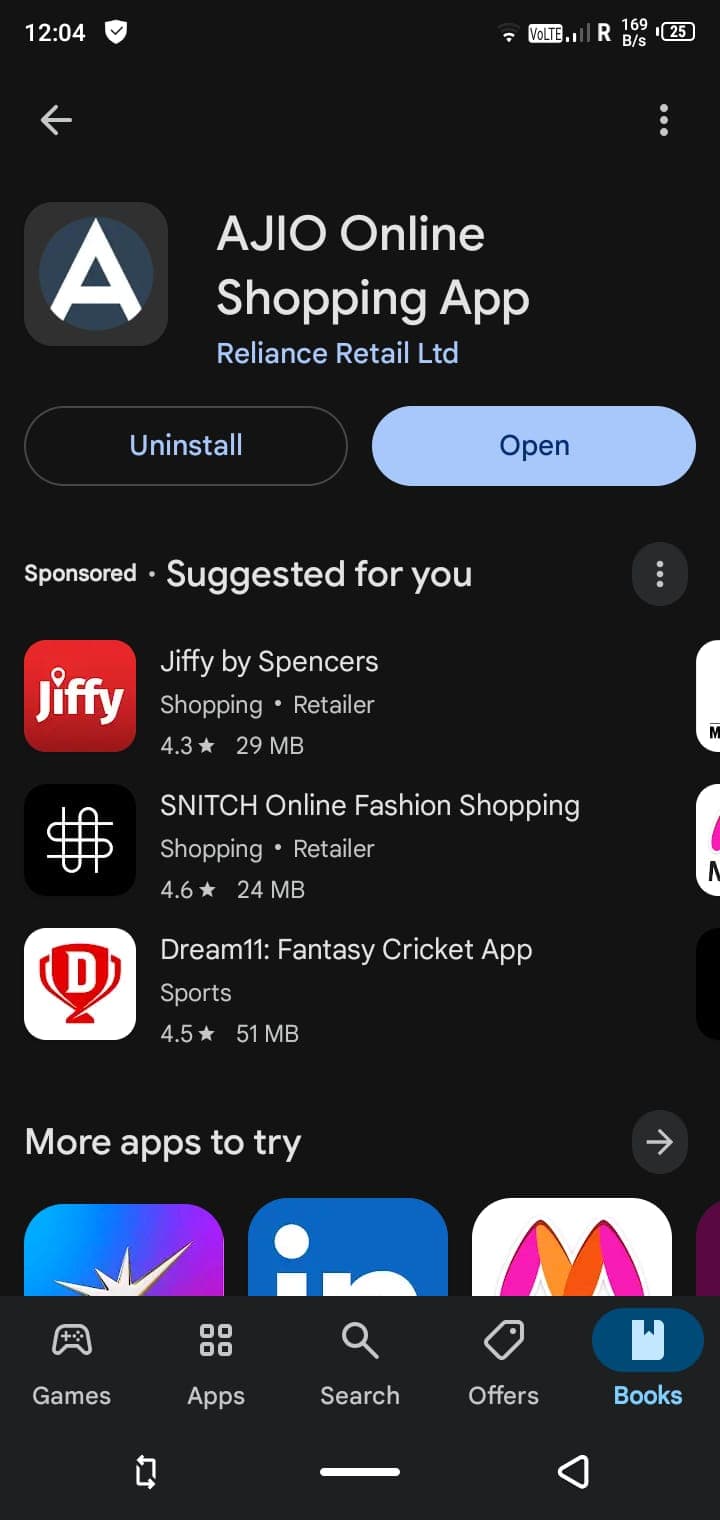 Ajio App Download 2025