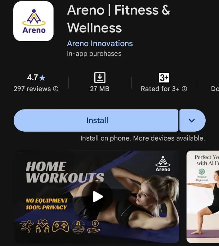 Areno App Install