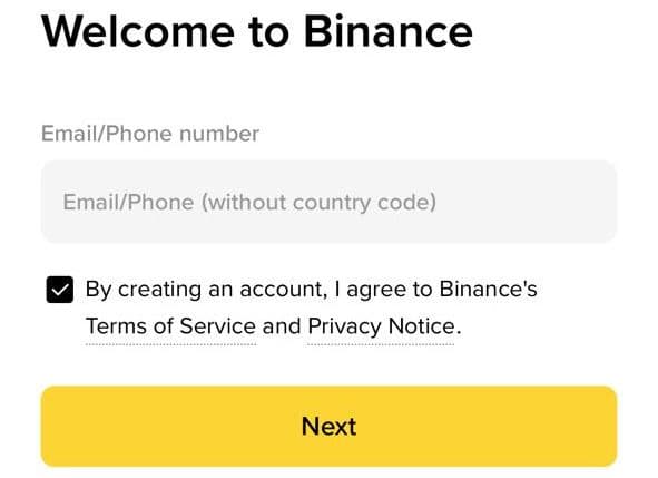 Binance App Register