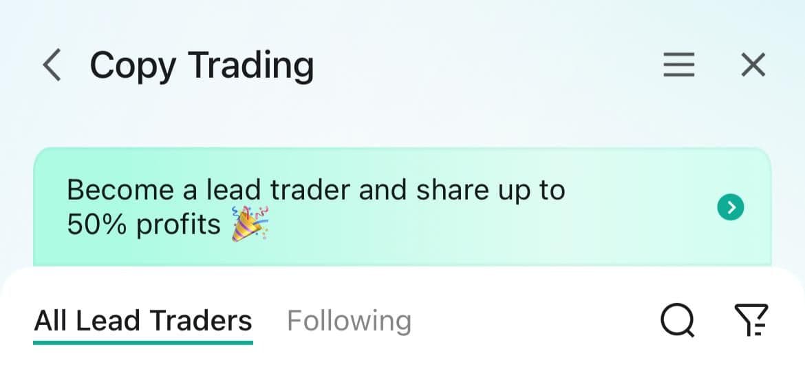 CoinEx Copy Trading