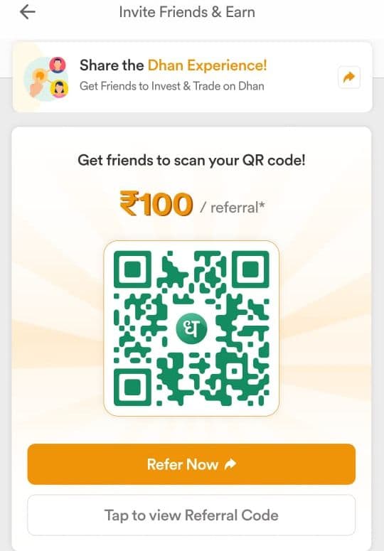 Dhan Refer and Earn