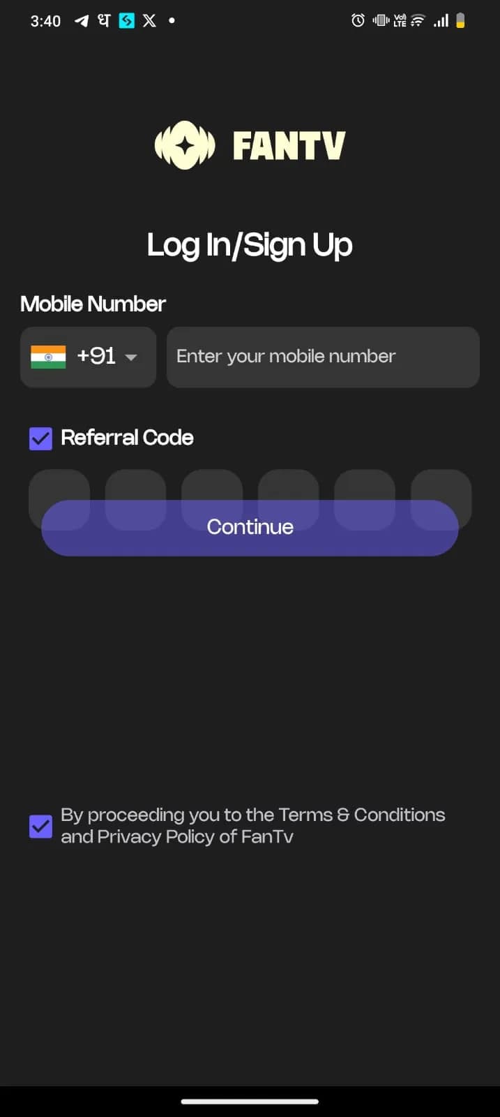 FaanTv Referral Code 
