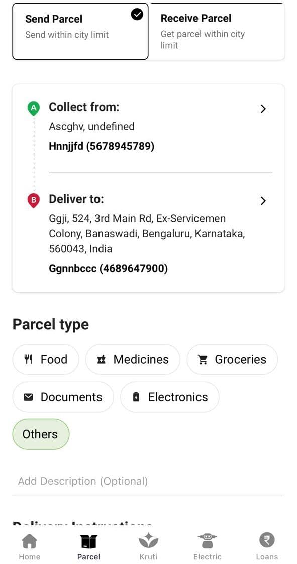 OLA Parcel