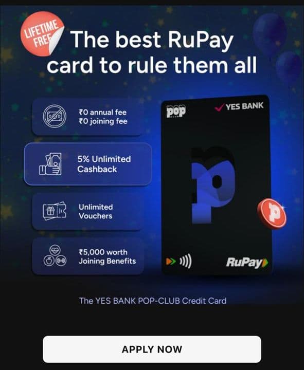 POP UPI Rupay Card