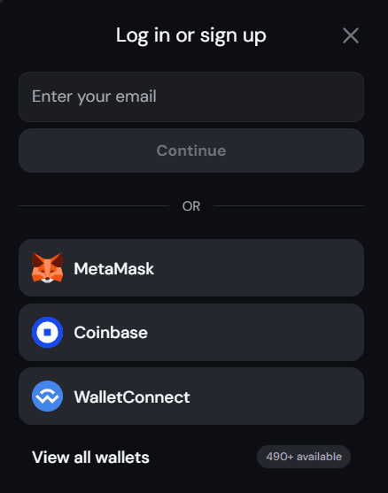 Lighter app sign up
