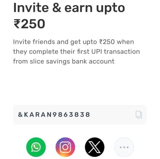 Slice Invite & Earn 