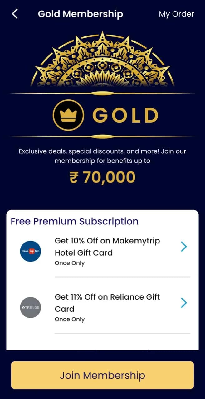 Tradgo Gold Memebership