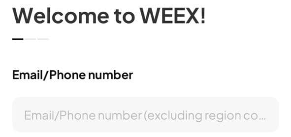 WEEX Login