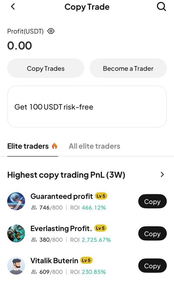 WEEX Copy Trading