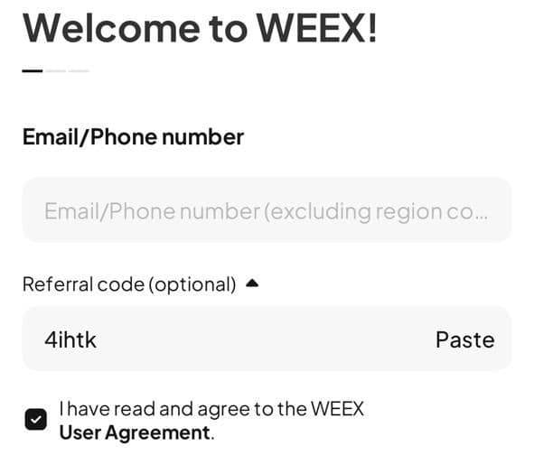 WEEX Referral Code