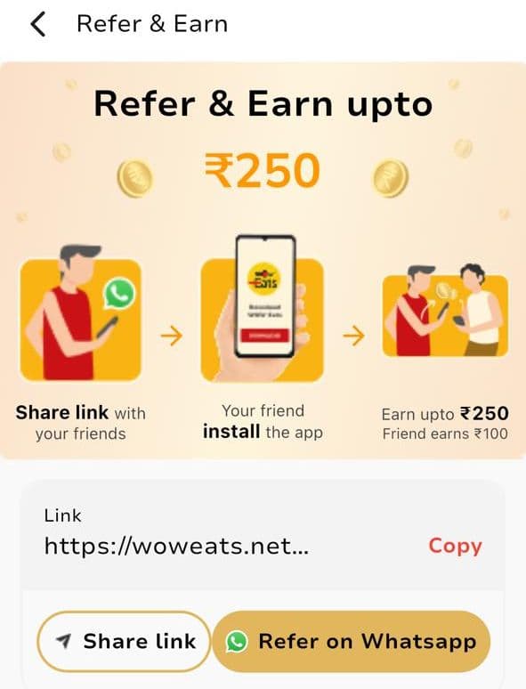WOW Eats App Referral Code