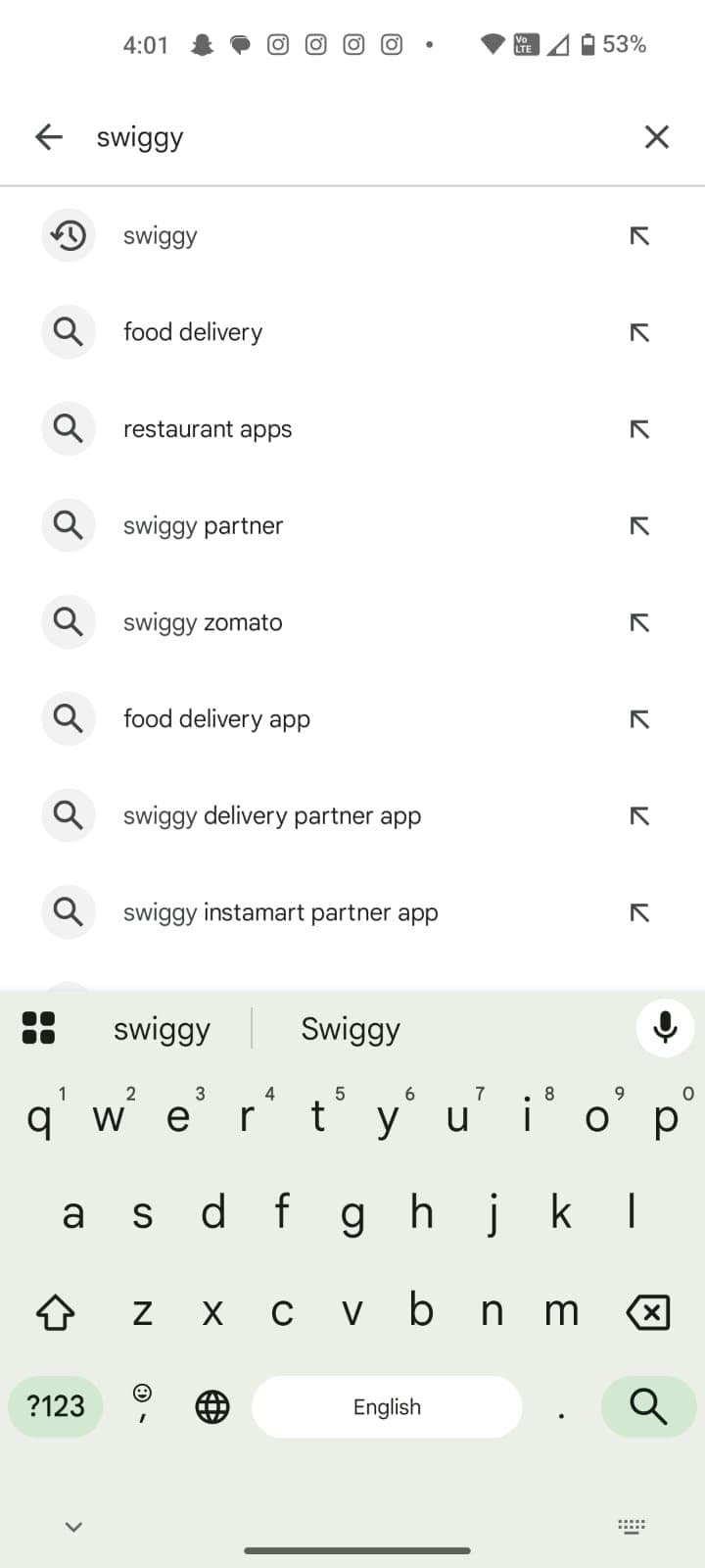 swiggy search