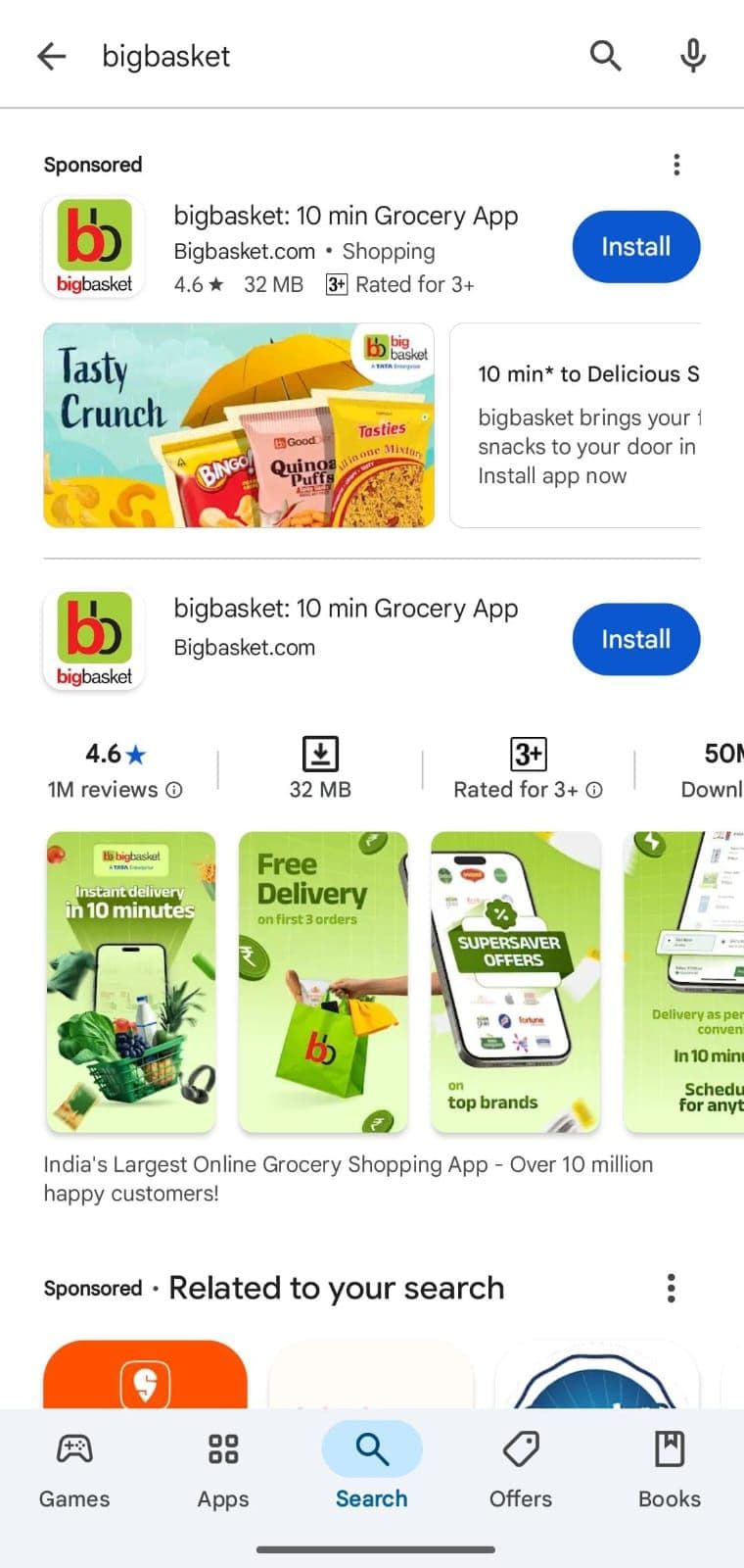 Big Basket Referral code