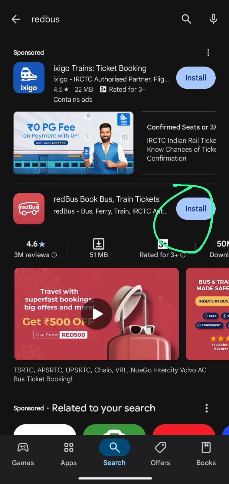 Redbus referral code 