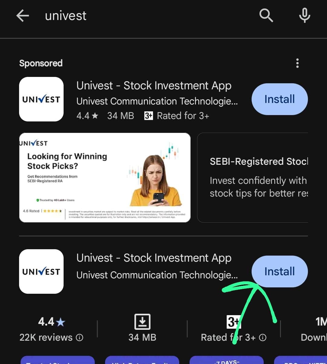 Univest APP download 2025