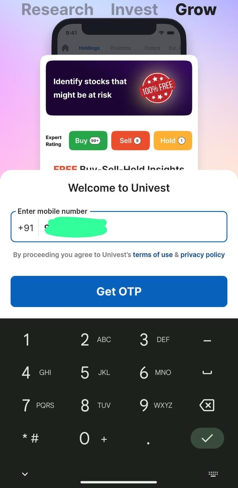 Univest Referral code 2025