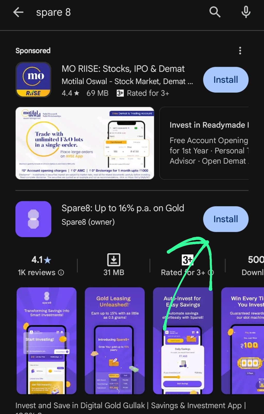 Spare8 app Download