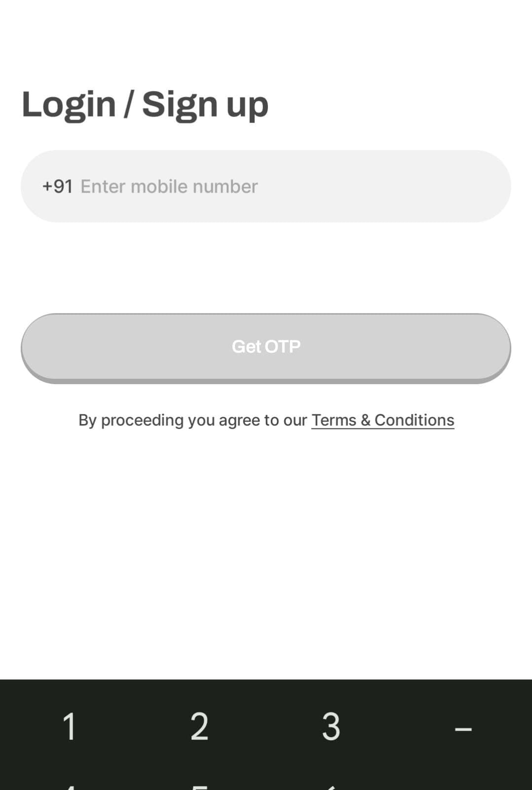 Spare8 app Sign up
