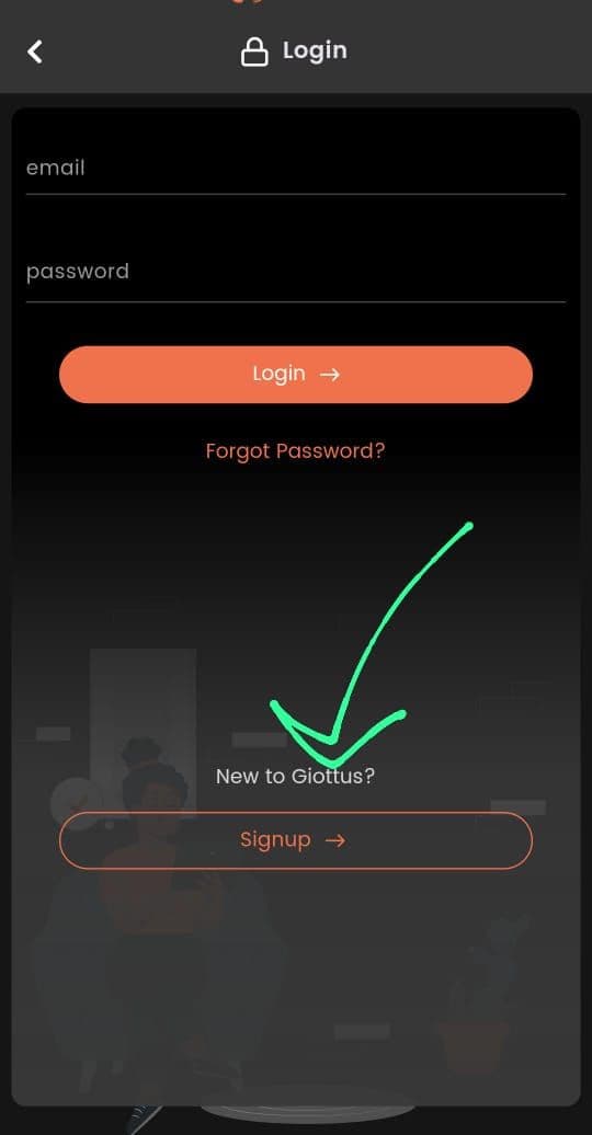 Giottus sign up