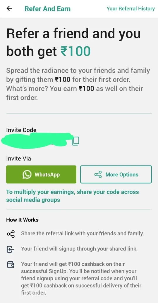The Derma Co refer and earn 2025