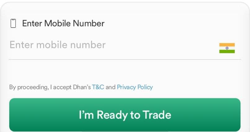 Dhan App Register