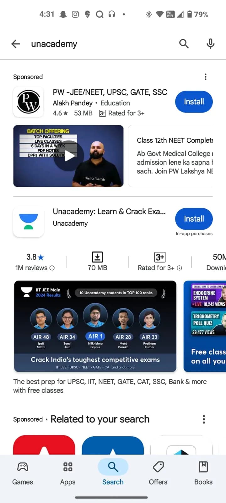 unacademy app download 2025