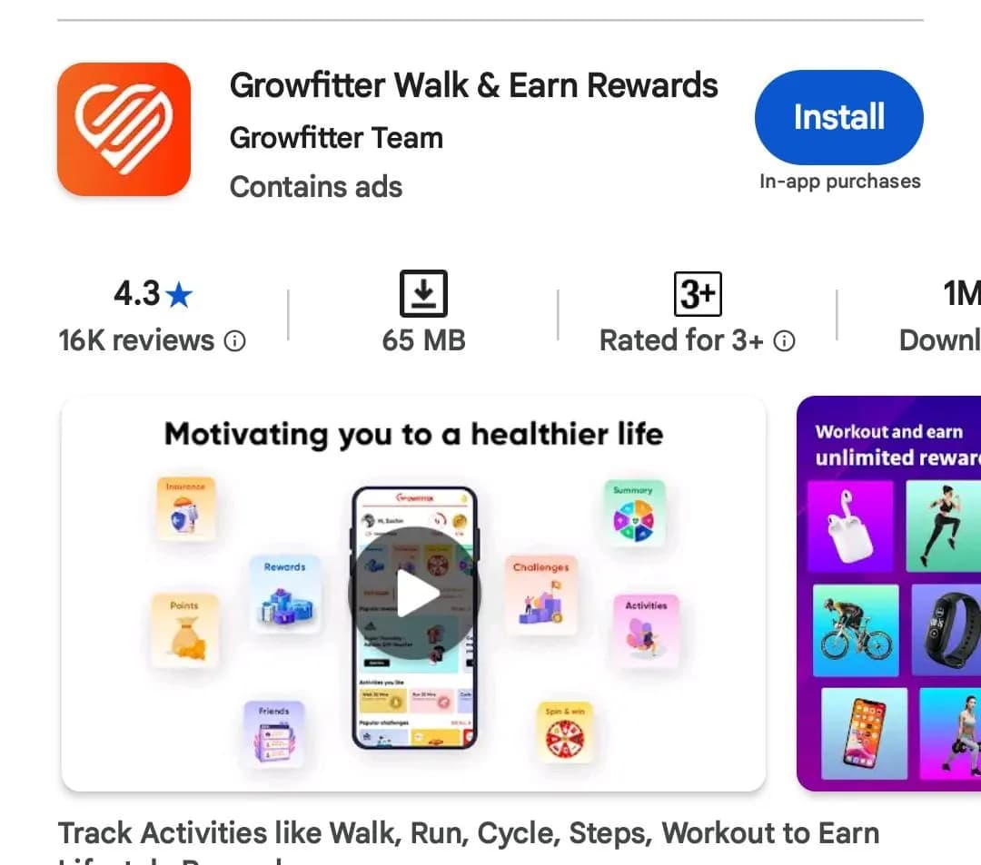 Growfitter app download 
