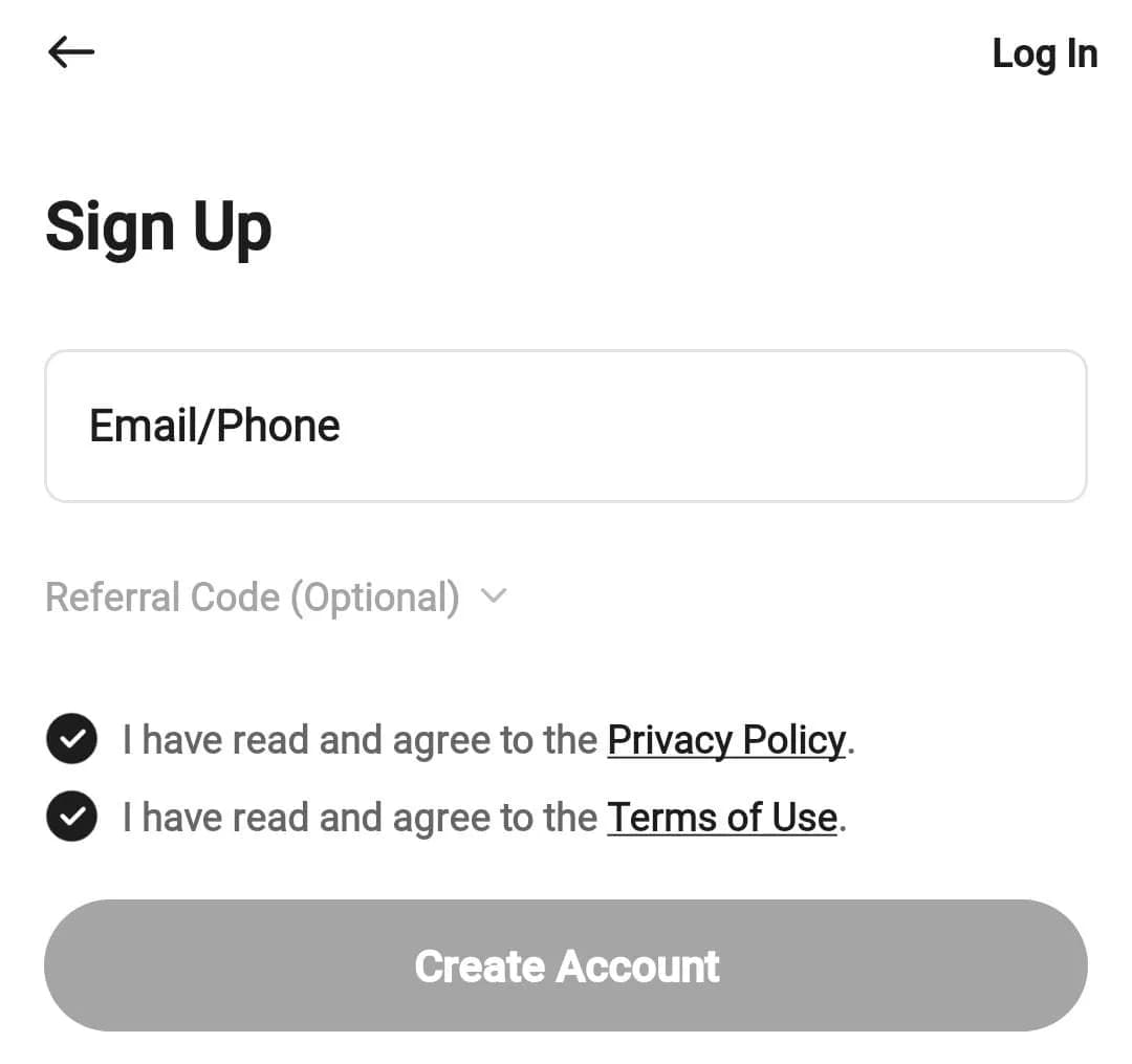 KuCoin App sign up