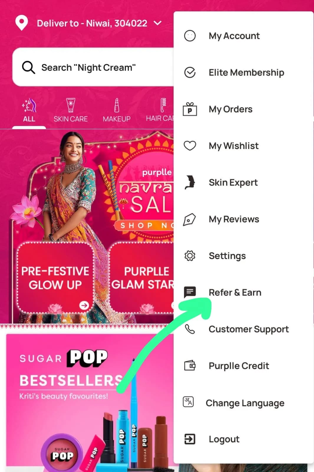 Purplle App Refer & Earn 2025
