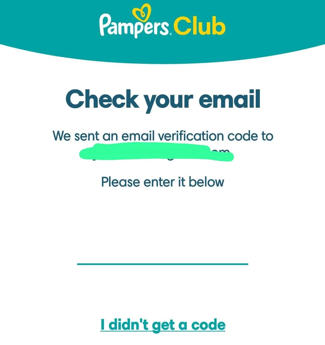 Pampers app sign up 2025