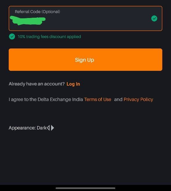 Delta Exchange Referral code 