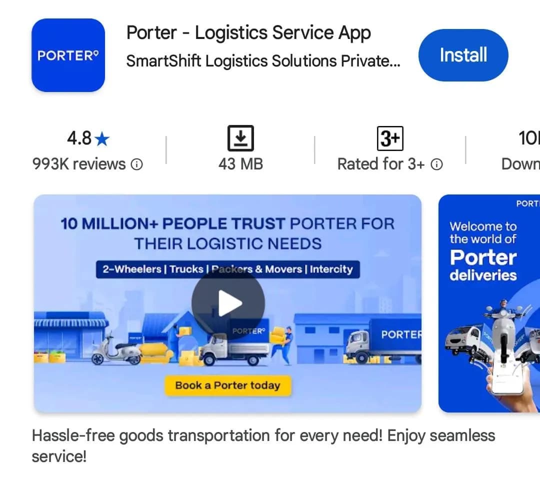 Porter App download