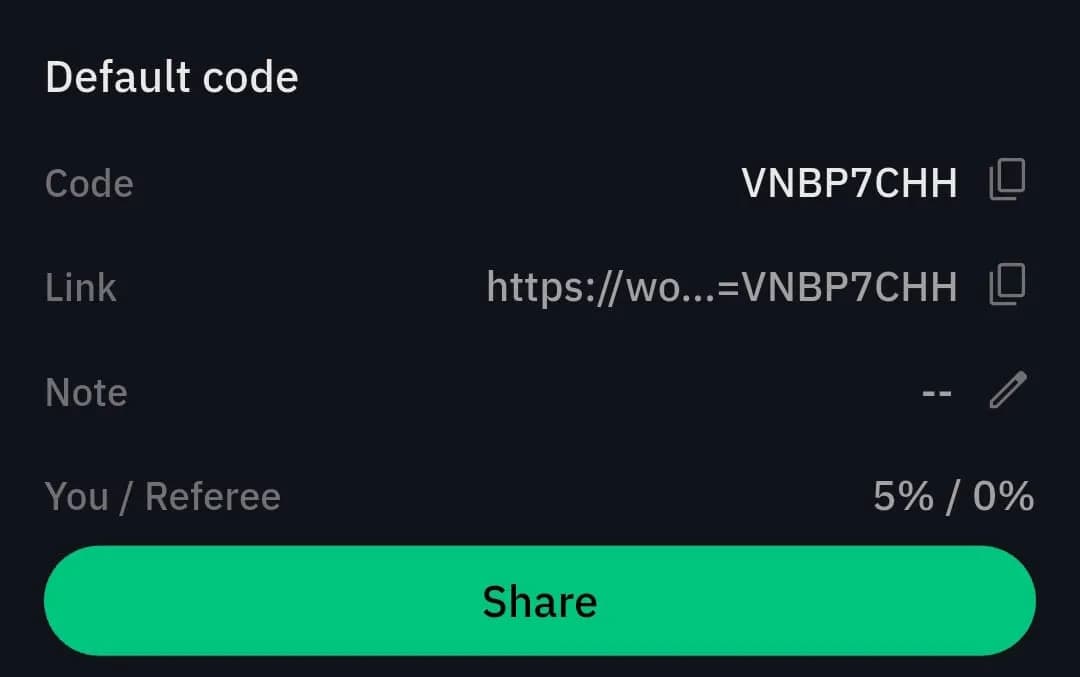 WOOX Referral Code