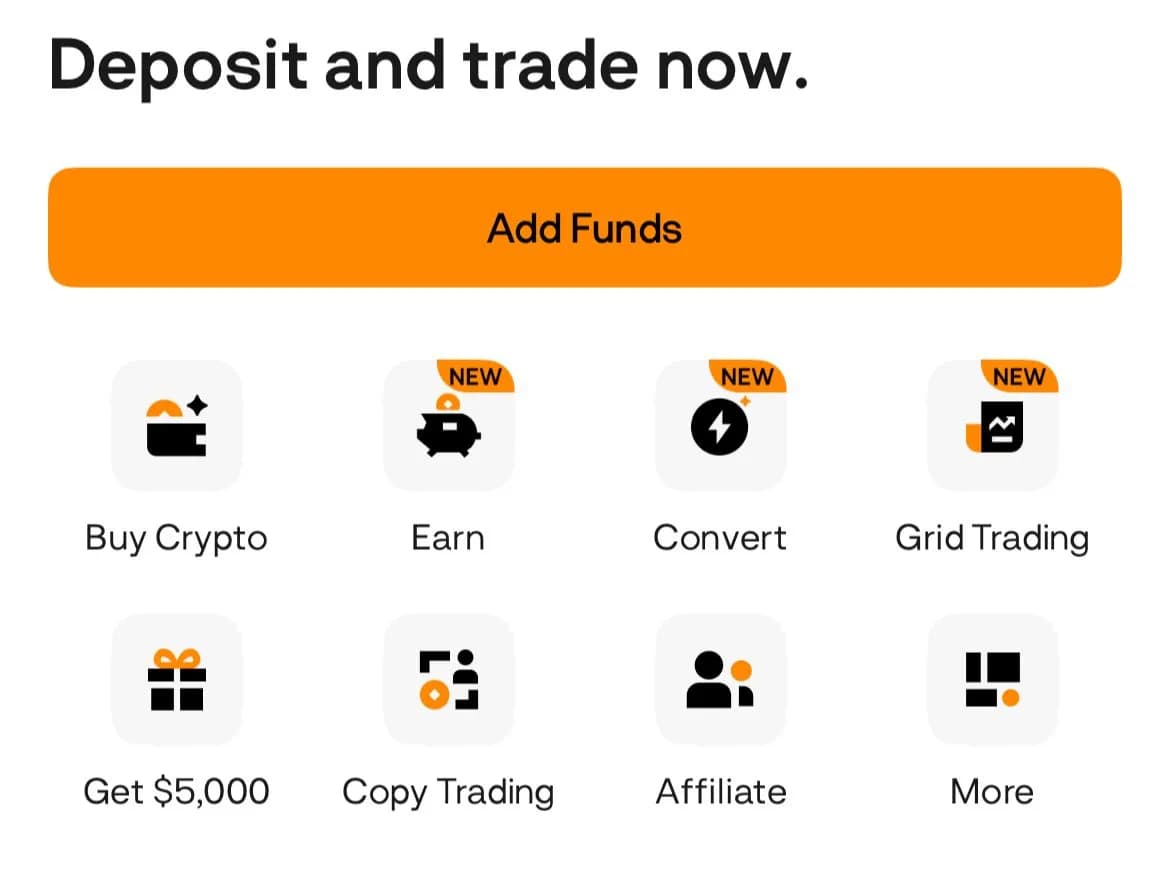 BloFin Add Money Deposit